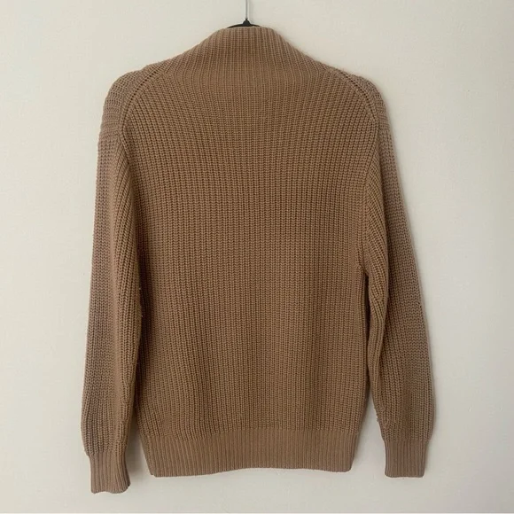 Aritzia Wilfred Montpellier Turtleneck Sweater in Tan size XS Merino Wool - Picture 10 of 12